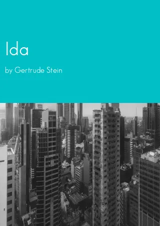 Ida by Gertrude Stein pdf Book