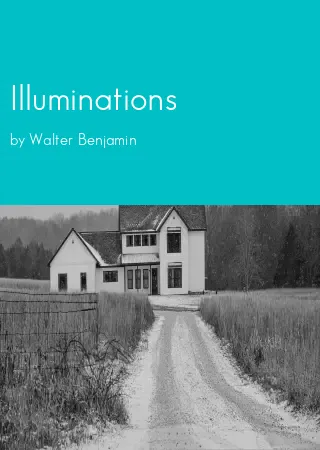 Illuminations by Walter Benjamin pdf Book