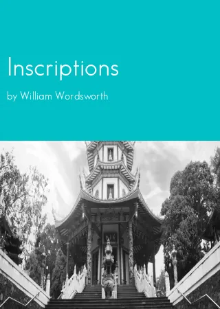 Inscriptions by William Wordsworth pdf Book