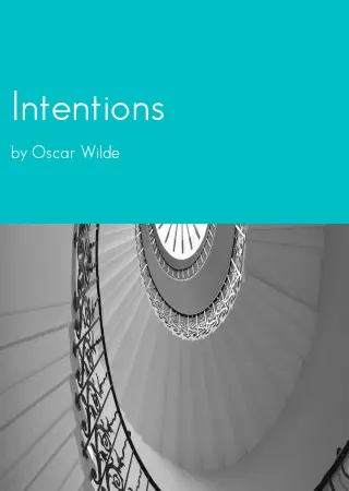 Intentions by Oscar Wilde pdf Book