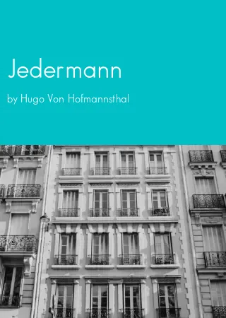 Jedermann by Hugo Von Hofmannsthal pdf Book