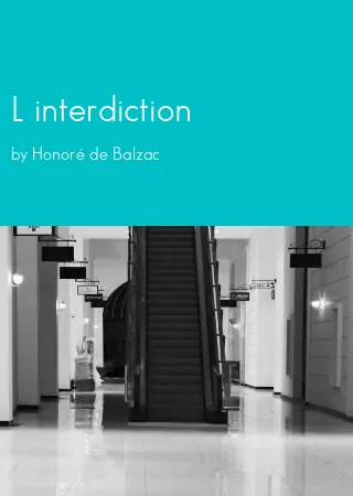 L interdiction by Honoré de Balzac pdf Book