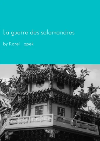 La guerre des salamandres by Karel Čapek pdf Book