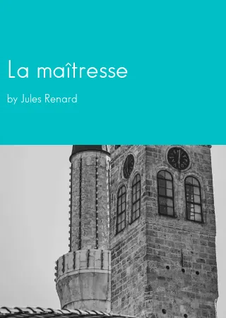 La maîtresse by Jules Renard pdf Book