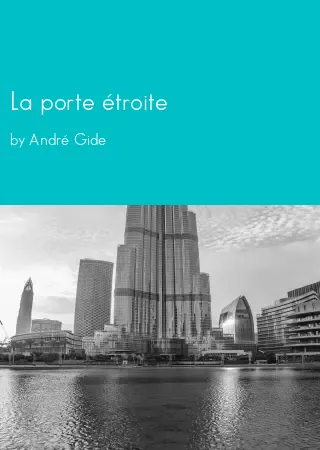 La porte étroite by André Gide pdf Book