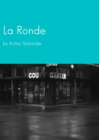 La Ronde by Arthur Schnitzler pdf Book