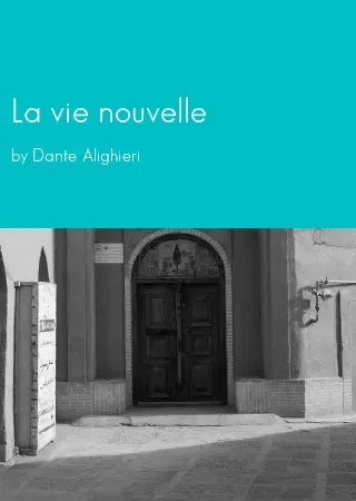 La vie nouvelle by Dante Alighieri pdf Book