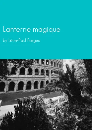 Lanterne magique by Léon-Paul Fargue pdf Book