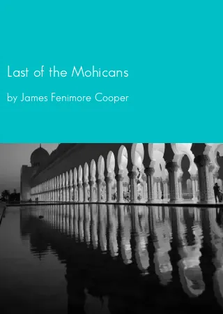 Last of the Mohicans by James Fenimore Cooper pdf Book