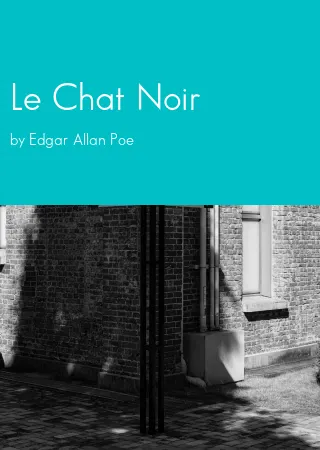 Le Chat Noir by Edgar Allan Poe pdf Book