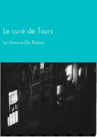 Le curé de Tours by Honoré De Balzac pdf Book