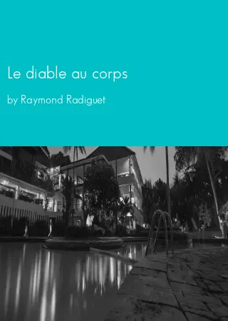 Le diable au corps by Raymond Radiguet pdf Book