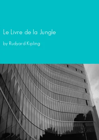 Le Livre de la Jungle by Rudyard Kipling pdf Book