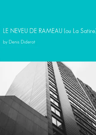 LE NEVEU DE RAMEAU (ou La Satire) by Denis Diderot pdf Book