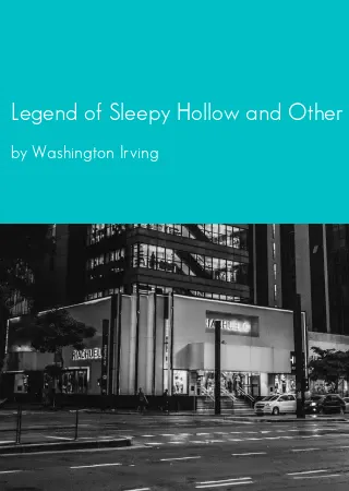 Legend of Sleepy Hollow and Other Stories by Washington Irving pdf Book