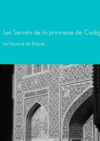 Les Secrets de la princesse de Cadignan by Honoré de Balzac pdf Book