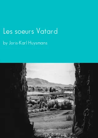 Les soeurs Vatard by Joris-Karl Huysmans pdf Book