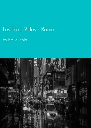 Les Trois Villes - Rome by Emile Zola pdf Book