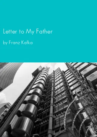 Letter to My Father by Franz Kafka pdf Book