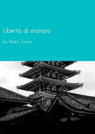 Libertà di stampa by Mark Twain pdf Book