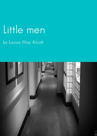 Little men by Louisa May Alcott pdf Book