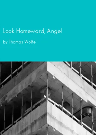 Look Homeward, Angel by Thomas Wolfe pdf Book