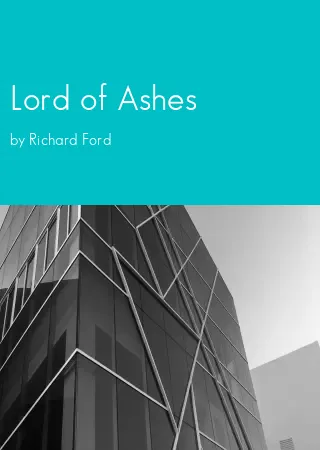 Lord of Ashes by Richard Ford pdf Book