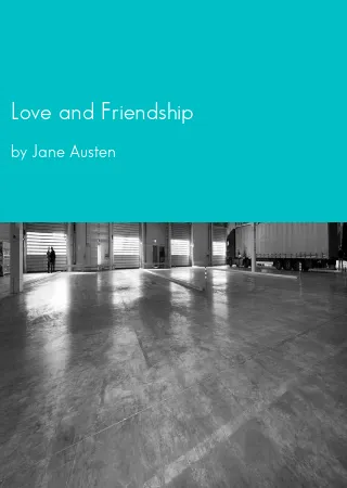 Love and Friendship by Jane Austen pdf Book