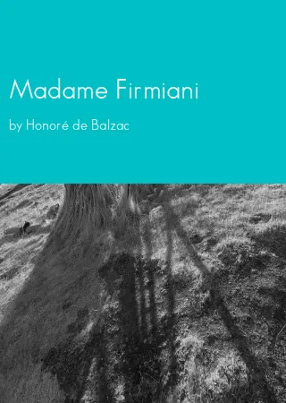 Madame Firmiani by Honoré de Balzac pdf Book