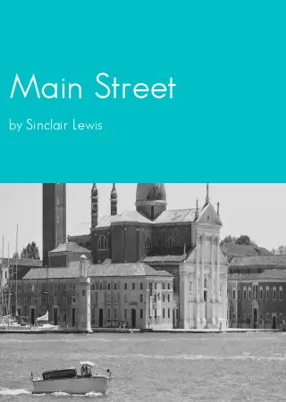 Main Street by Sinclair Lewis pdf Book