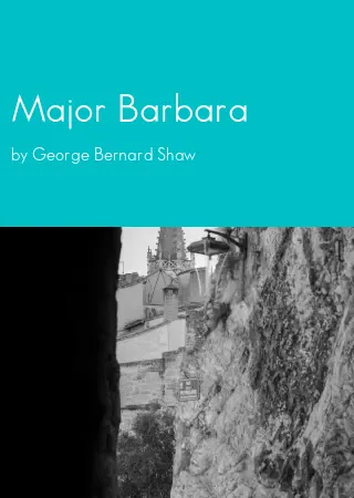 Major Barbara by George Bernard Shaw pdf Book