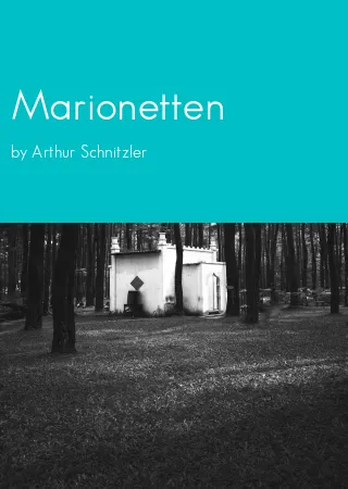 Marionetten by Arthur Schnitzler pdf Book