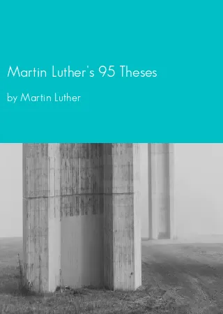 Martin Luther's 95 Theses by Martin Luther pdf Book