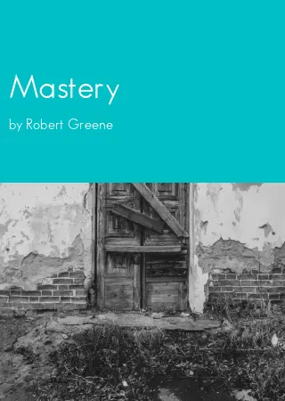 Mastery by Robert Greene pdf Book