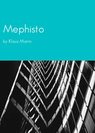 Mephisto by Klaus Mann pdf Book