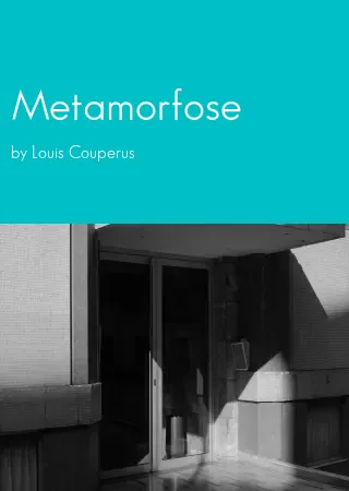 Metamorfose by Louis Couperus pdf Book