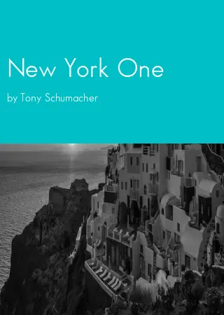 New York One by Tony Schumacher pdf Book