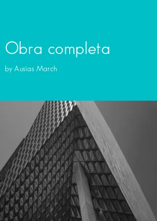 Obra completa by Ausìas March pdf Book