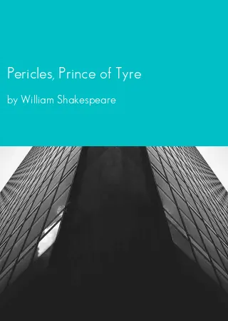 Pericles, Prince of Tyre by William Shakespeare pdf Book