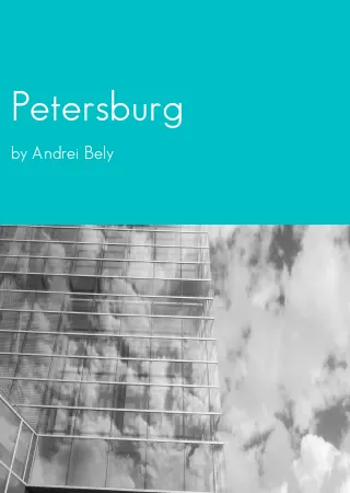 Petersburg by Andrei Bely pdf Book