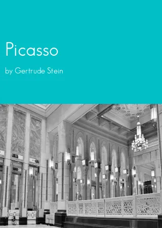 Picasso by Gertrude Stein pdf Book