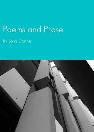 Poems and Prose by John Donne pdf Book