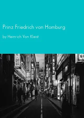 Prinz Friedrich von Homburg by Heinrich Von Kleist pdf Book