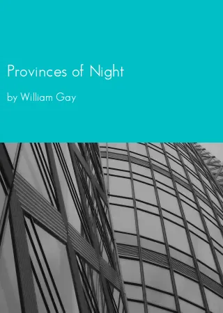 Provinces of Night by William Gay pdf Book