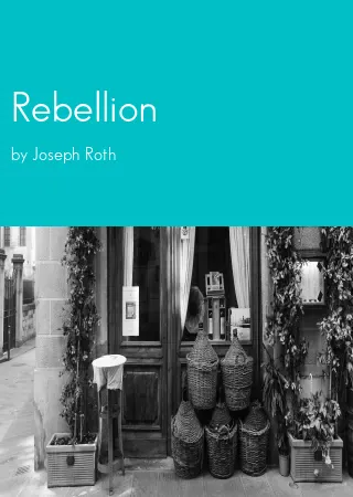 Rebellion by Joseph Roth pdf Book