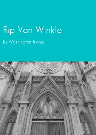 Rip Van Winkle by Washington Irving pdf Book