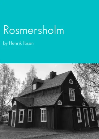 Rosmersholm by Henrik Ibsen pdf Book