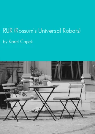 RUR (Rossum's Universal Robots) by Karel Capek pdf Book