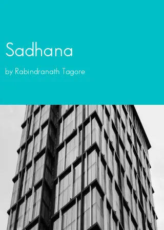 Sadhana by Rabindranath Tagore pdf Book