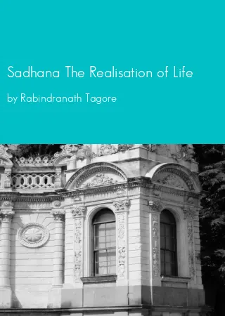 Sadhana The Realisation of Life by Rabindranath Tagore pdf Book